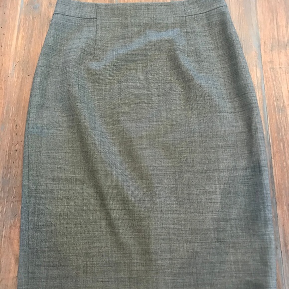 Ann Taylor Dresses & Skirts - Ann Taylor Suiting lined wool grey pencil skirt